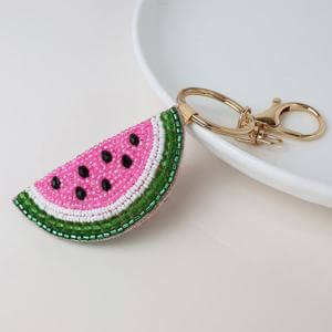Peace of Mind Bag Charm/Key Ring Beaded